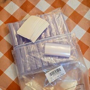 40 Plastic Retail Labels NWT